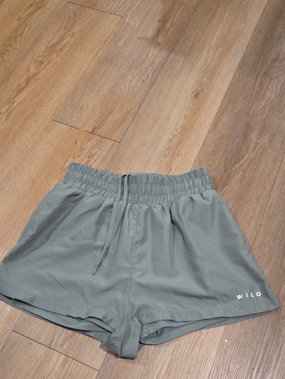 WILO Women's Olive Athletic Pull-On Shorts